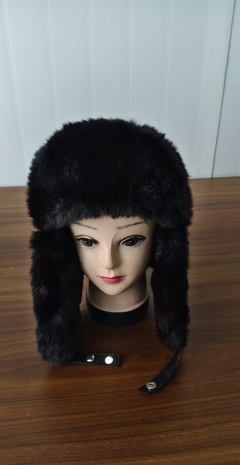 Winter Hats PU Leather Earflap Winter Hat